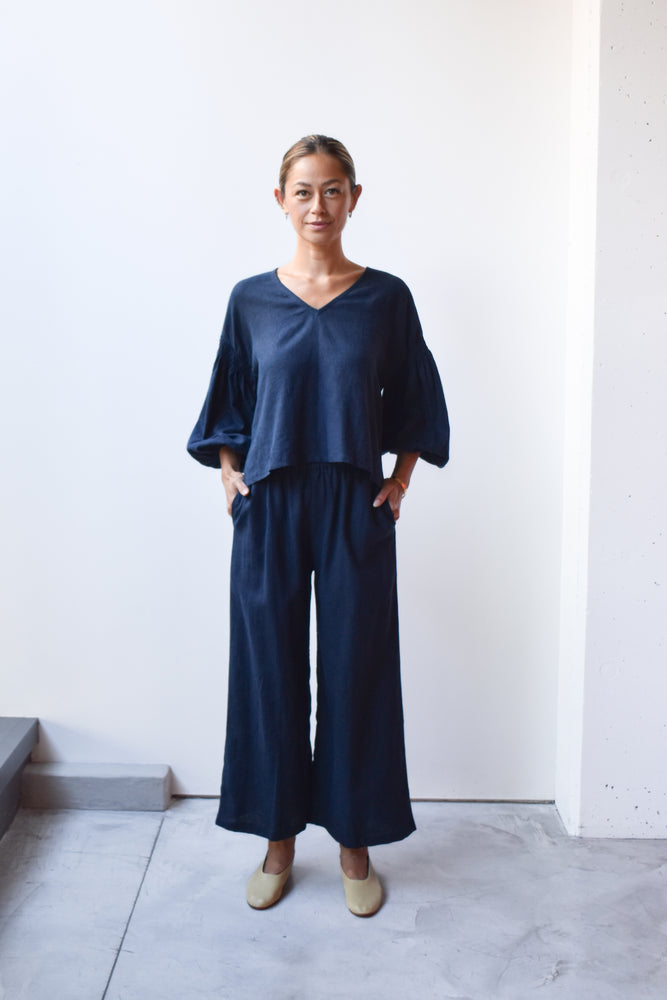 
                  
                    Linen Drawstring Wide Pants
                  
                