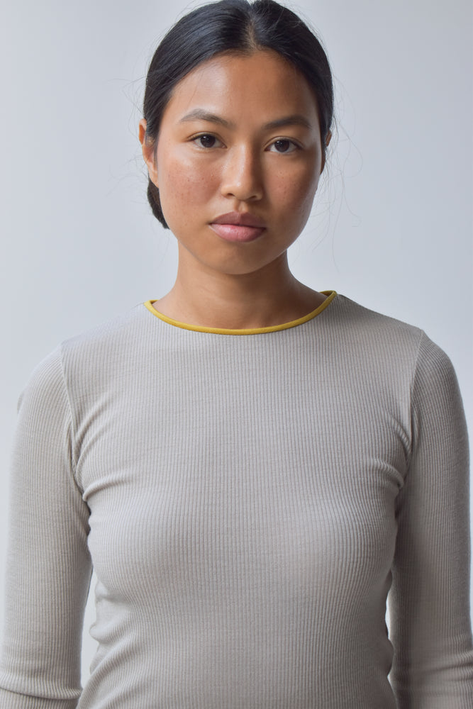 
                  
                    Wool Bicolor Top
                  
                