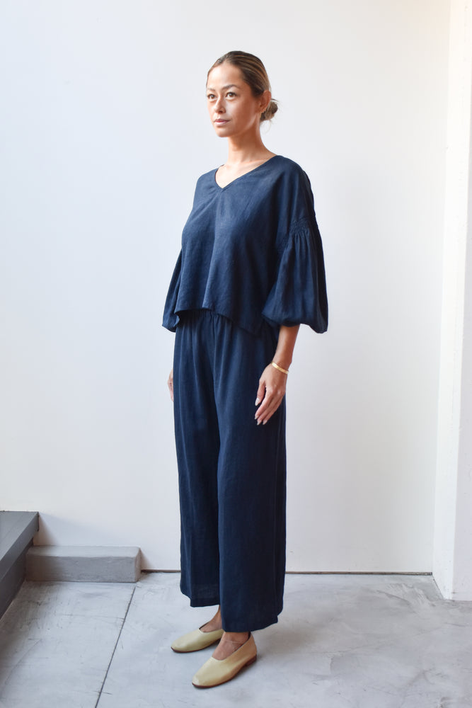 
                  
                    Linen Drawstring Wide Pants
                  
                