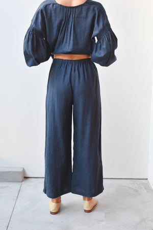 
                  
                    Linen Drawstring Wide Pants
                  
                