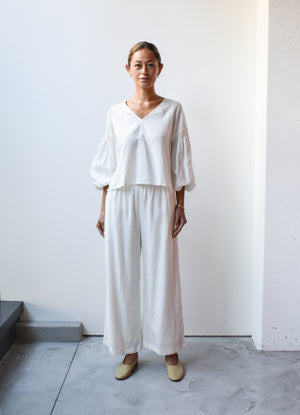 
                  
                    Linen Drawstring Wide Pants
                  
                