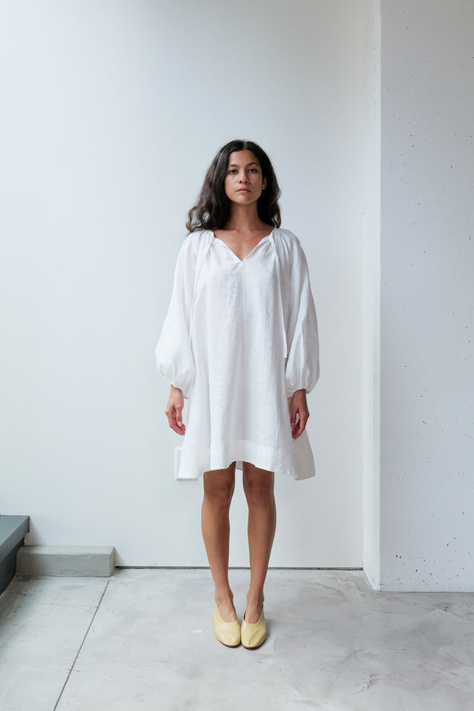 
                  
                    Linen A-line Short Dress
                  
                