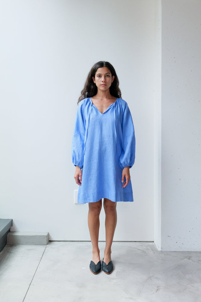 
                  
                    Linen A-line Short Dress
                  
                