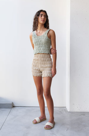 
                  
                    Linen Biker Shorts
                  
                