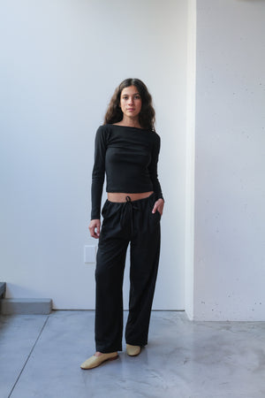 
                  
                    Silk Drawstring Pant
                  
                