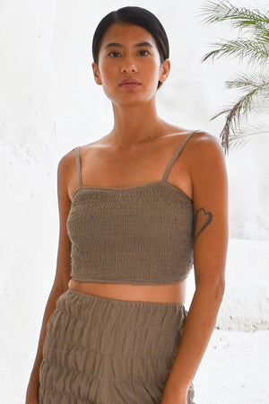 
                  
                    Linen Long Bra Top
                  
                