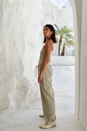 
                  
                    Linen Straight Pant
                  
                