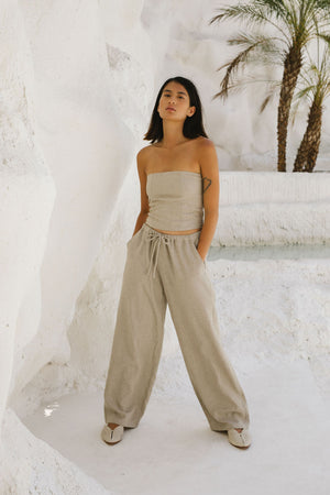 
                  
                    Linen Straight Pant
                  
                