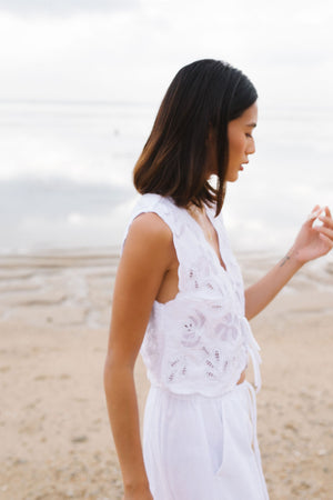 
                  
                    Flower Lace Vest
                  
                