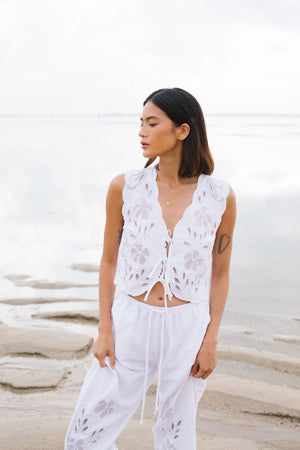 
                  
                    Flower Lace Vest
                  
                