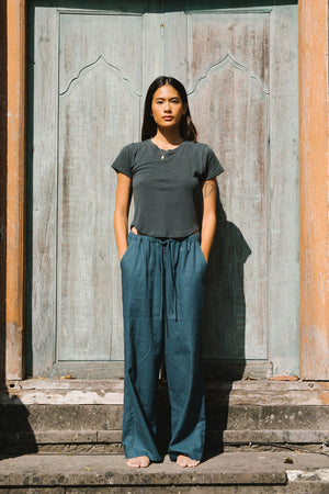 
                  
                    Linen Straight Pant
                  
                