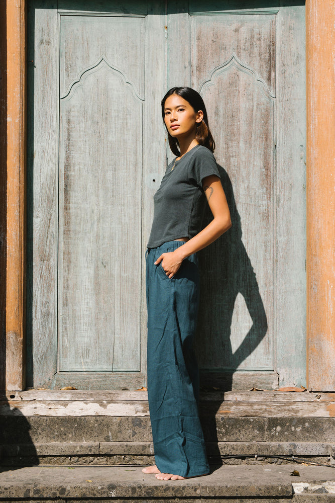 
                  
                    Linen Straight Pant
                  
                