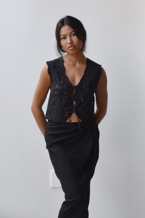 
                  
                    Flower Lace Vest
                  
                