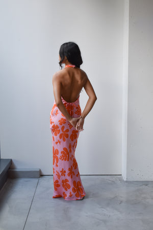 
                  
                    Flower Halter Dress
                  
                