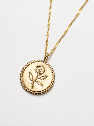 
                  
                    Rose Coin Necklace
                  
                